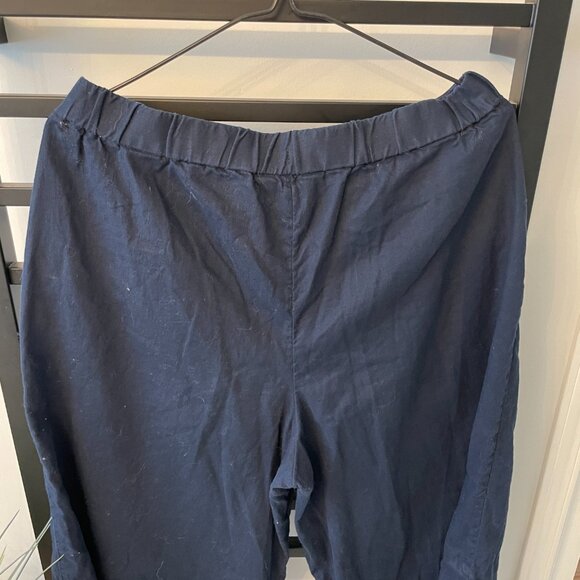 Banana Republic wide Leg linen/ cotton blue pants (size 8) - Picture 5 of 6